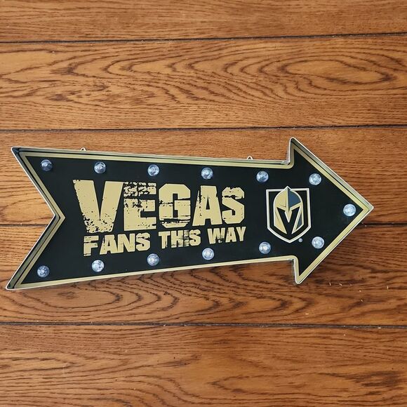 Light up "Vegas Fans this way sign" by FOCO. - Picture 1 of 7